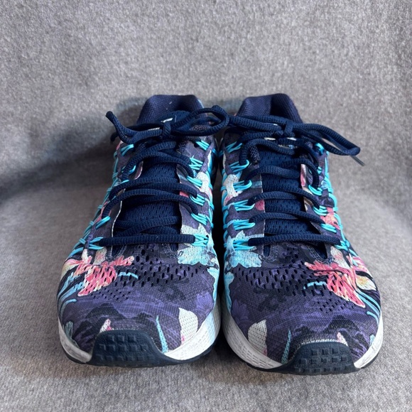 NIKE Sz 8 Zoom Pegasus 32 Floral Running Shoes Lace Up Sneakers Cushioned Soles - Picture 2 of 9